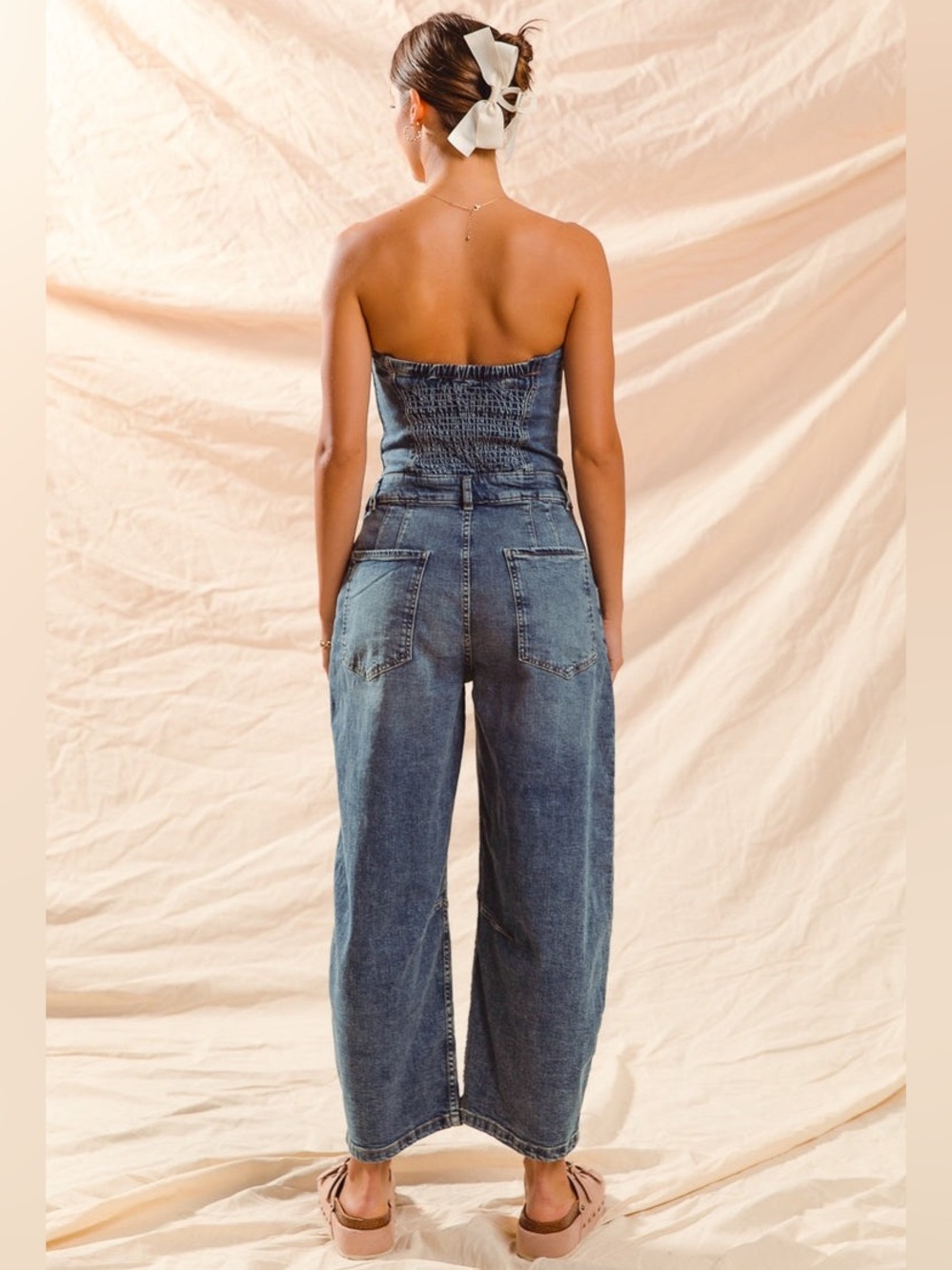 We the Free Je Suis Pret Barrel Corest Jumpsuit Boho Festival Size M - Picture 6 of 16